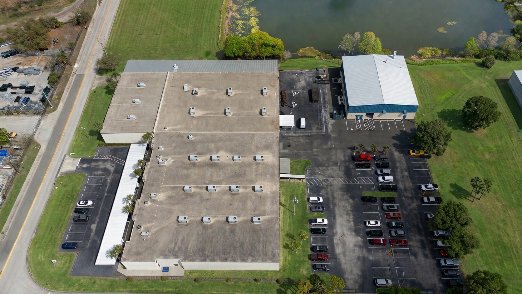 Aerial detail of Norris facility grounds